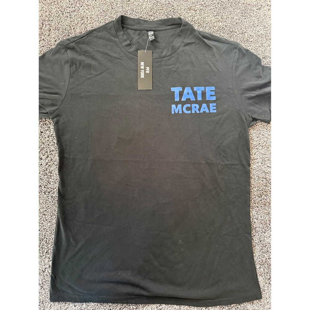 Tate McRae Run For The Hills Black Graphic T-Shirt Large New PFR New York